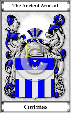 Cortiñas Family Crest Download (JPG)  Book Plated - 150 DPI