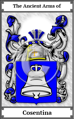Cosentina Family Crest Download (JPG) Book Plated - 600 DPI
