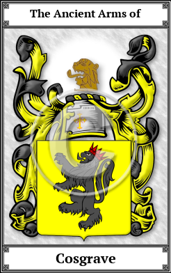 Cosgrave Family Crest Download (JPG) Book Plated - 600 DPI
