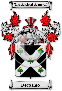 Decosmo Family Crest Download (JPG) Legacy Series - 600 DPI