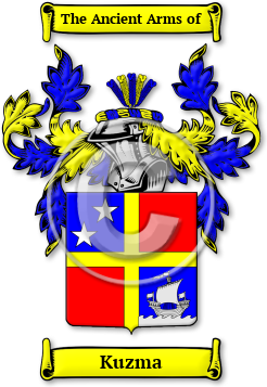 Kuzma Family Crest Download (jpg) Legacy Series - 150 DPI