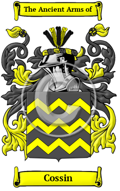 Cossin Family Crest/Coat of Arms