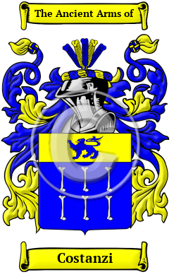 Costanzi Family Crest/Coat of Arms