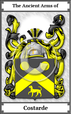 Costarde Family Crest Download (JPG) Book Plated - 600 DPI