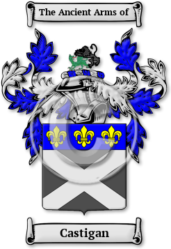 Castigan Family Crest Download (jpg) Legacy Series - 150 DPI