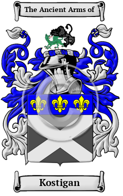 Kostigan Family Crest/Coat of Arms