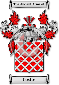 Costte Family Crest Download (JPG) Legacy Series - 300 DPI