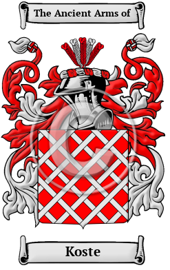 Koste Name Meaning, Family History, Family Crest & Coats of Arms