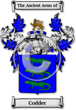 Codder Family Crest Download (jpg) Legacy Series - 150 DPI
