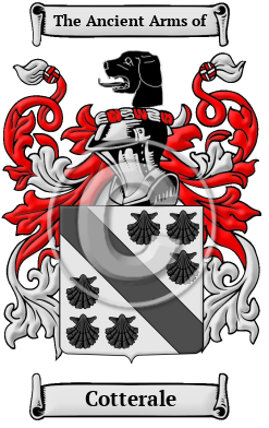 Cotterale Family Crest/Coat of Arms