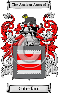 Cotesfard Family Crest/Coat of Arms
