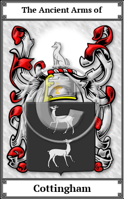 Cottingham Family Crest Download (JPG) Book Plated - 600 DPI