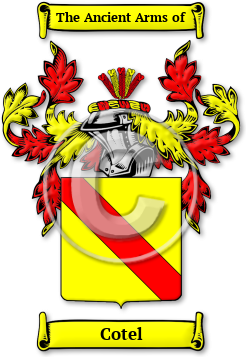Cotel Family Crest Download (JPG) Legacy Series - 600 DPI