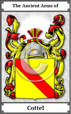 Cottel Family Crest Download (JPG)  Book Plated - 150 DPI