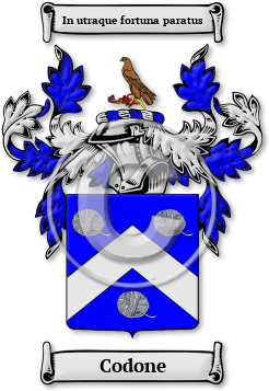 Codone Family Crest Download (jpg) Legacy Series - 150 DPI