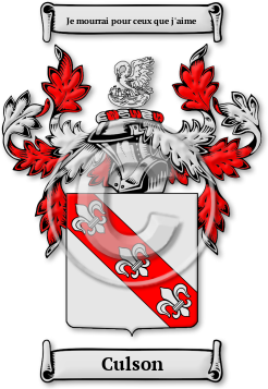 Culson Family Crest Download (JPG) Legacy Series - 600 DPI
