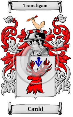 Cauld Family Crest/Coat of Arms