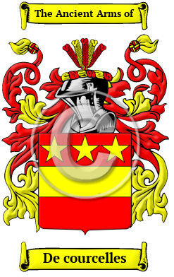 De courcelles Family Crest/Coat of Arms