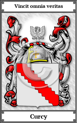Curcy Family Crest Download (JPG) Book Plated - 600 DPI