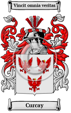 Curcay Family Crest/Coat of Arms