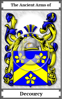 Decourcy Family Crest Download (JPG) Book Plated - 300 DPI