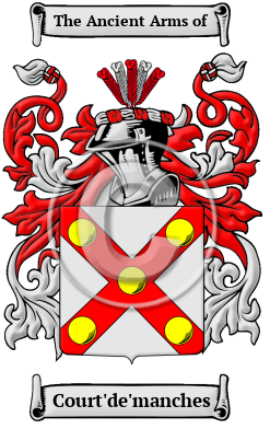 Court'de'manches Family Crest/Coat of Arms