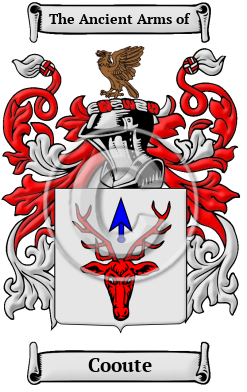 Cooute Family Crest/Coat of Arms