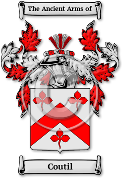 Coutil Family Crest Download (jpg) Legacy Series - 150 DPI