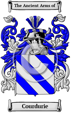 Courdurie Family Crest/Coat of Arms