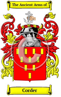 Corder Family Crest/Coat of Arms