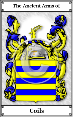 Coils Family Crest Download (JPG)  Book Plated - 150 DPI