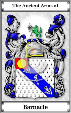 Barnacle Family Crest Download (JPG)  Book Plated - 150 DPI