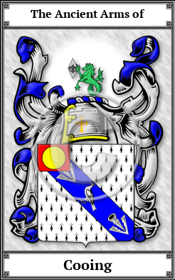 Cooing Family Crest Download (JPG)  Book Plated - 150 DPI