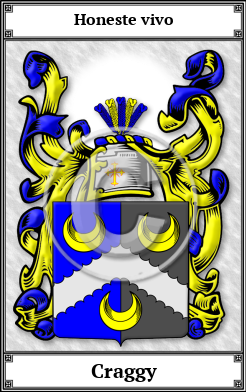 Craggy Family Crest Download (JPG)  Book Plated - 150 DPI