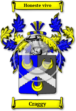 Craggy Family Crest Download (jpg) Legacy Series - 150 DPI