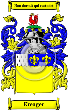 Kreager Family Crest/Coat of Arms