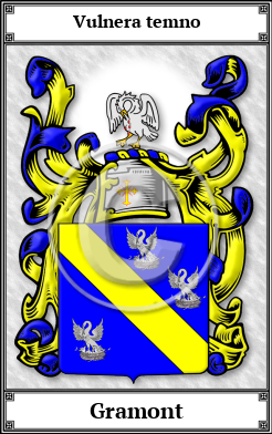 Gramont Family Crest Download (JPG)  Book Plated - 150 DPI