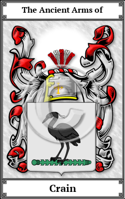 Crain Family Crest Download (JPG)  Book Plated - 150 DPI