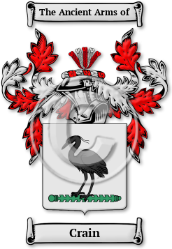 Crain Family Crest Download (jpg) Legacy Series - 150 DPI