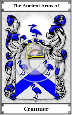 Cranmer Family Crest Download (JPG)  Book Plated - 150 DPI