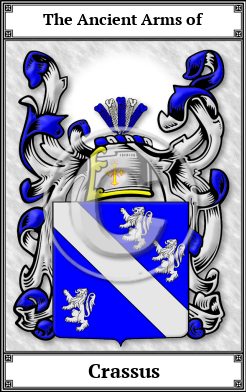 Crassus Family Crest Download (JPG)  Book Plated - 150 DPI