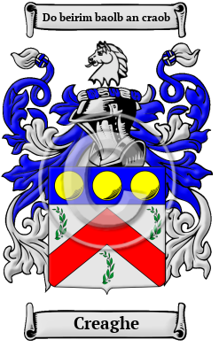 Creaghe Family Crest/Coat of Arms
