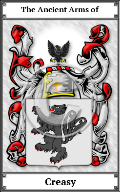 Creasy Family Crest Download (JPG)  Book Plated - 150 DPI