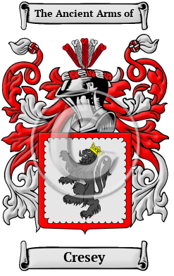 Cresey Family Crest/Coat of Arms
