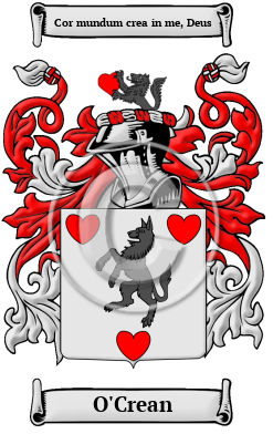 O'Crean Family Crest/Coat of Arms