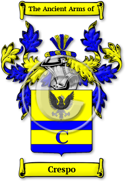 Crespo Family Crest Download (jpg) Legacy Series - 150 DPI