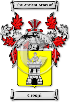 Crespi Family Crest Download (jpg) Legacy Series - 150 DPI