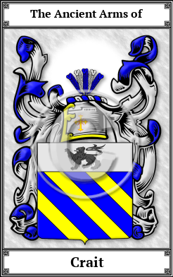Crait Family Crest Download (JPG) Book Plated - 600 DPI
