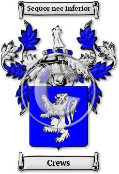 Crews Family Crest Download (jpg) Legacy Series - 150 DPI