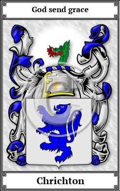 Chrichton Family Crest Download (JPG)  Book Plated - 150 DPI